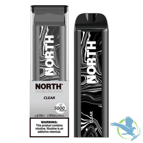 North 10ML 5000 Puffs 550mAh Prefilled Nicotine Salt Rechargeable Disposable Vape Device With Mesh Coil & E-liquid & Battery Indicator - Display of 10