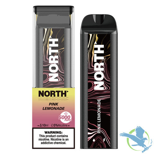 North 10ML 5000 Puffs 550mAh Prefilled Nicotine Salt Rechargeable Disposable Vape Device With Mesh Coil & E-liquid & Battery Indicator - Display of 10