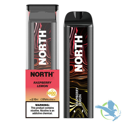 North 10ML 5000 Puffs 550mAh Prefilled Nicotine Salt Rechargeable Disposable Vape Device With Mesh Coil & E-liquid & Battery Indicator - Display of 10
