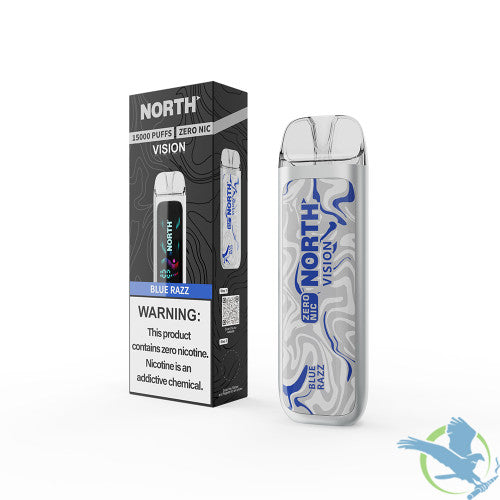 North Vision 15K Puffs 15ML Zero Nicotine Disposable Device With Visionary Mesh Coil & Energy Radiating Screen - Display of 5