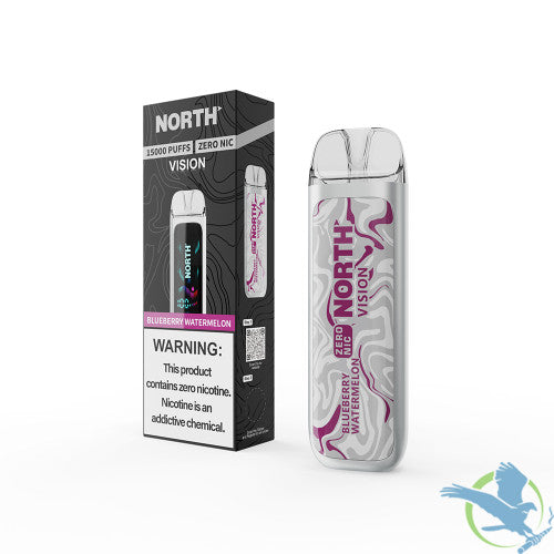 North Vision 15K Puffs 15ML Zero Nicotine Disposable Device With Visionary Mesh Coil & Energy Radiating Screen - Display of 5