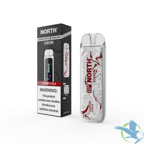 North Vision 15K Puffs 15ML Zero Nicotine Disposable Device With Visionary Mesh Coil & Energy Radiating Screen - Display of 5