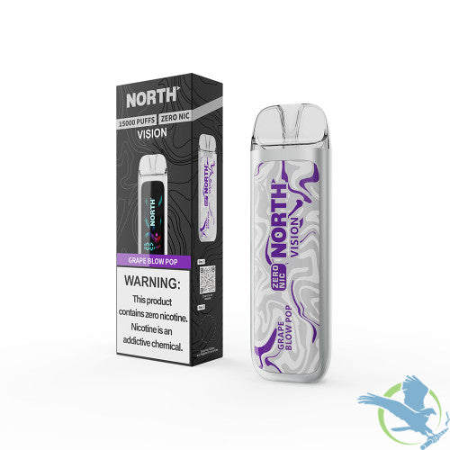 North Vision 15K Puffs 15ML Zero Nicotine Disposable Device With Visionary Mesh Coil & Energy Radiating Screen - Display of 5