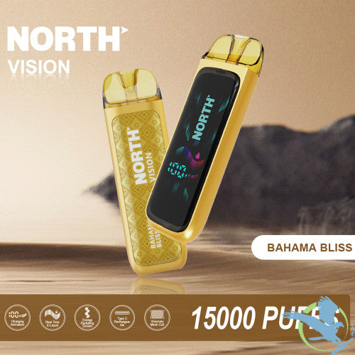 North Vision Habibi Edition 15K Puffs 15ML Disposable Device With Visionary Mesh Coil & Energy Radiating Screen - Display of 5