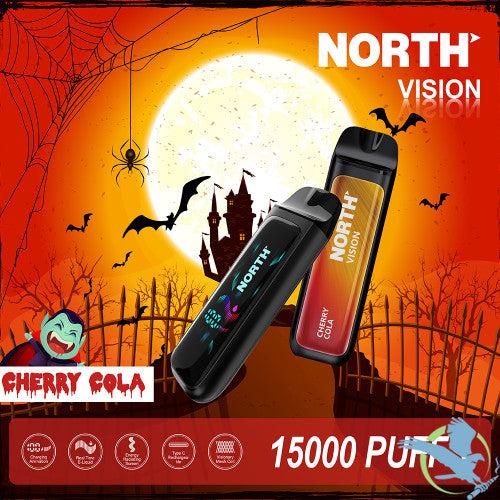 North Vision Halloween Edition 15K Puffs 15ML Disposable Device With Visionary Mesh Coil & Energy Radiating Screen - Display of 5