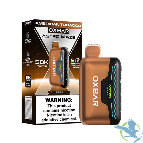 OXBAR Astro Maze 50K Puffs 14ML Disposable Device With RGB Light - Display of 5