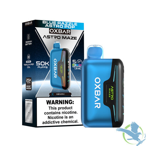 OXBAR Astro Maze 50K Puffs 14ML Disposable Device With RGB Light - Display of 5