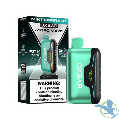 OXBAR Astro Maze 50K Puffs 14ML Disposable Device With RGB Light - Display of 5
