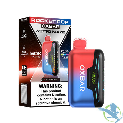 OXBAR Astro Maze 50K Puffs 14ML Disposable Device With RGB Light - Display of 5