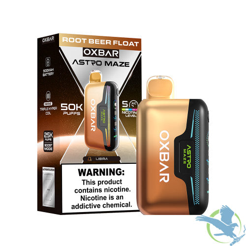 OXBAR Astro Maze 50K Puffs 14ML Disposable Device With RGB Light - Display of 5