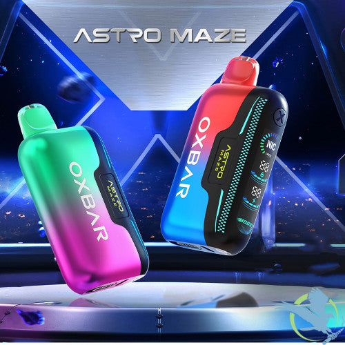 OXBAR Astro Maze 50K Puffs 14ML Disposable Device With RGB Light - Display of 5