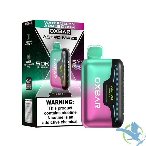 OXBAR Astro Maze 50K Puffs 14ML Disposable Device With RGB Light - Display of 5