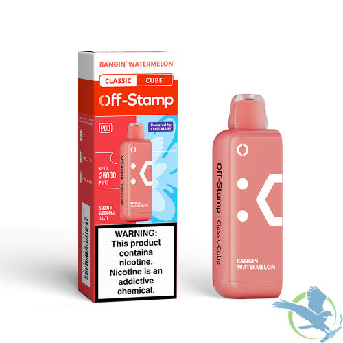 Off-Stamp Classic Cube 25K Puffs 18ML Disposable Pod Powered By LOST MARY - Display of 5
