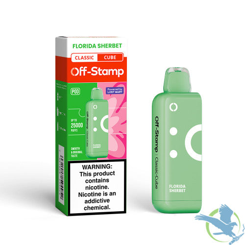 Off-Stamp Classic Cube 25K Puffs 18ML Disposable Pod Powered By LOST MARY - Display of 5