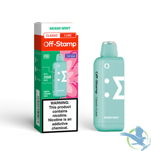 Off-Stamp Classic Cube 25K Puffs 18ML Disposable Pod Powered By LOST MARY - Display of 5