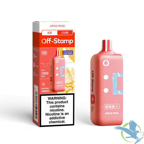 Off-Stamp Ice Cube 25K Puffs 18ML Disposable Pod Powered By LOST MARY - Display of 5