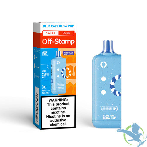 Off-Stamp Sweet Cube 25K Puffs 18ML Disposable Pod Powered By LOST MARY - Display of 5