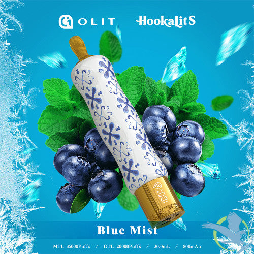Olit HookaLit S 35K Puffs 30ML Disposable Device With Vaping Status Screen - Display of 10