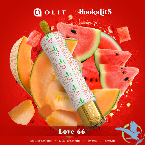 Olit HookaLit S 35K Puffs 30ML Disposable Device With Vaping Status Screen - Display of 10