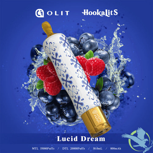 Olit HookaLit S 35K Puffs 30ML Disposable Device With Vaping Status Screen - Display of 10