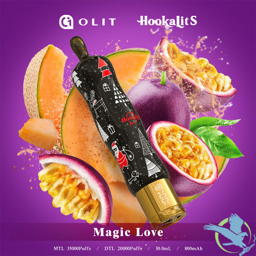 Olit HookaLit S 35K Puffs 30ML Disposable Device With Vaping Status Screen - Display of 10