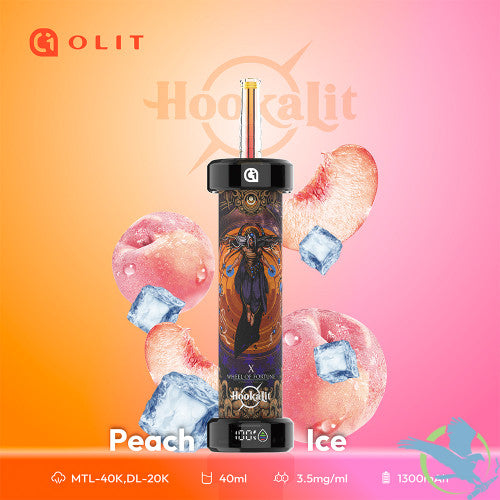 Olit HookaLit 40K Puffs 40ML Disposable Device With Dual Mode Airflow & Smart Screen - Display of 5