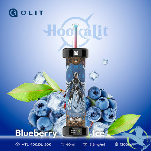 Olit HookaLit 40K Puffs 40ML Disposable Device With Dual Mode Airflow & Smart Screen - Display of 5