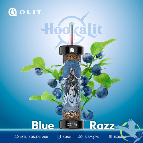 Olit HookaLit 40K Puffs 40ML Disposable Device With Dual Mode Airflow & Smart Screen - Display of 5