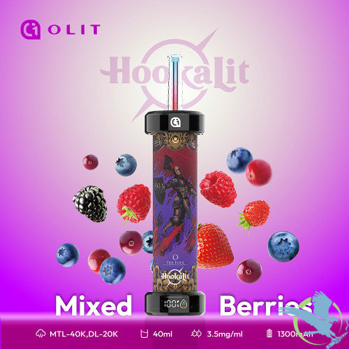 Olit HookaLit 40K Puffs 40ML Disposable Device With Dual Mode Airflow & Smart Screen - Display of 5