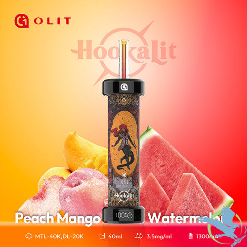 Olit HookaLit 40K Puffs 40ML Disposable Device With Dual Mode Airflow & Smart Screen - Display of 5