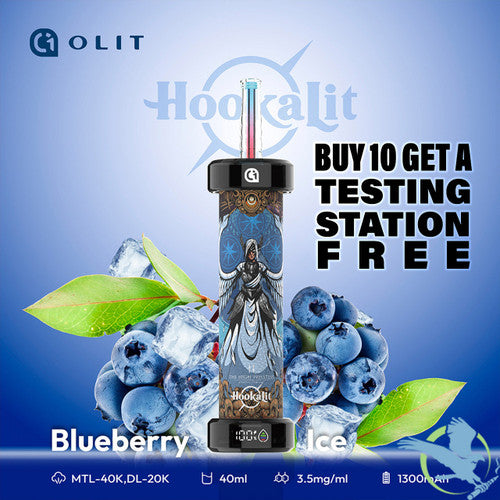 Olit HookaLit 40K Puffs 40ML Disposable Device With Dual Mode Airflow & Smart Screen - Display of 5