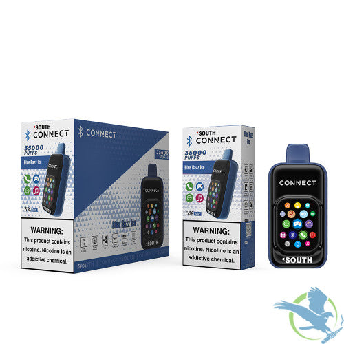 South Connect 35K Puffs 18ML Disposable Device With Bluetooth Connections & Touch Screen - Display of 5