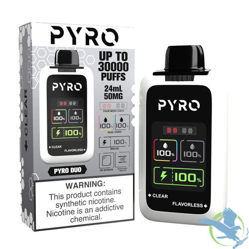PYRO Duo 30K Puffs 24ML Disposable Device With Dual Tanks & HD Screen - Display of 5