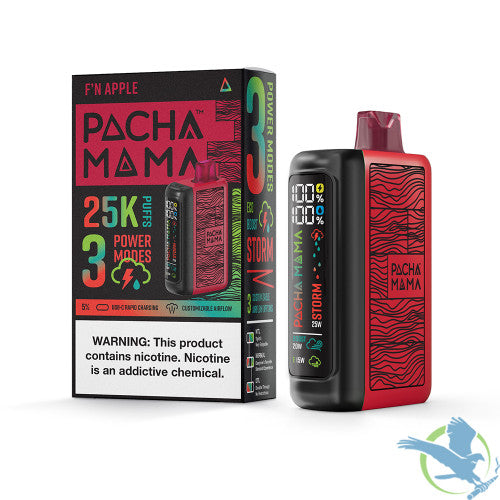 Pachamama 25K Puffs 20ML Disposable Vape Device With 3 Power Modes - Display of 5