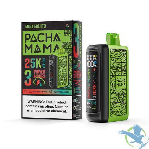 Pachamama 25K Puffs 20ML Disposable Vape Device With 3 Power Modes - Display of 5