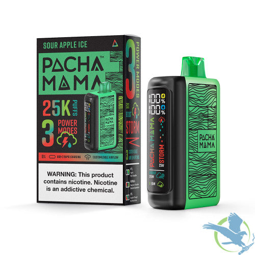Pachamama 25K Puffs 20ML Disposable Vape Device With 3 Power Modes - Display of 5