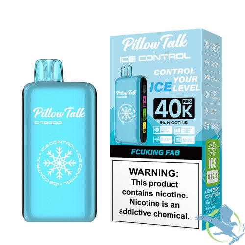 Pillow Talk Ice Control IC40000 Puffs 20ML Disposable Device With Touch To Adjust Ice Level & LED Screen - Display of 5
