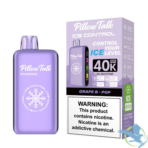 Pillow Talk Ice Control IC40000 Puffs 20ML Disposable Device With Touch To Adjust Ice Level & LED Screen - Display of 5