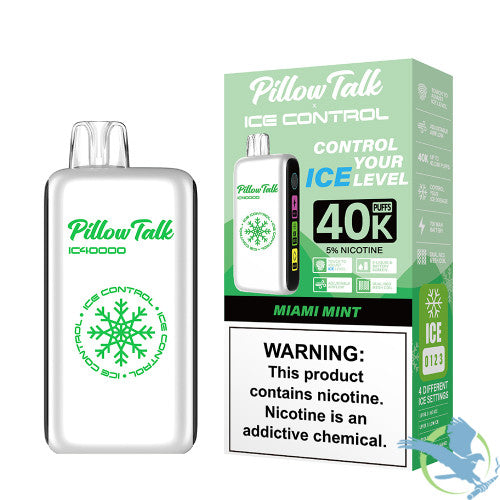Pillow Talk Ice Control IC40000 Puffs 20ML Disposable Device With Touch To Adjust Ice Level & LED Screen - Display of 5