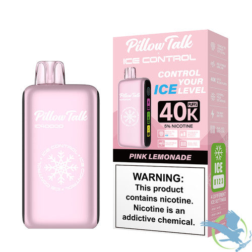 Pillow Talk Ice Control IC40000 Puffs 20ML Disposable Device With Touch To Adjust Ice Level & LED Screen - Display of 5