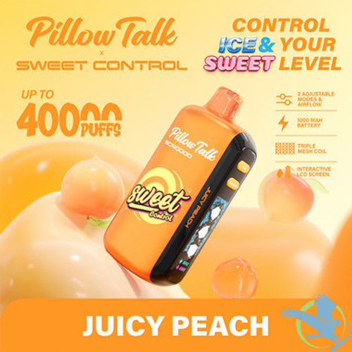 Pillow Talk Sweet Control SC40000 Puffs 20ML Disposable Device With Ice & Sweet Control - Display of 5