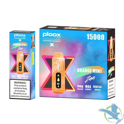 Ploox X By Luxpodz 15K Puffs 16ML Zero Nicotine Disposable Pod Device With Digital Screen - Display of 5
