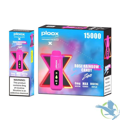 Ploox X By Luxpodz 15K Puffs 16ML Zero Nicotine Disposable Pod Device With Digital Screen - Display of 5