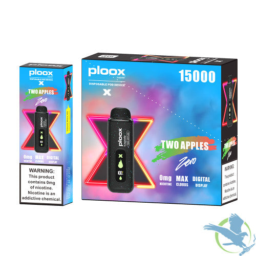 Ploox X By Luxpodz 15K Puffs 16ML Zero Nicotine Disposable Pod Device With Digital Screen - Display of 5