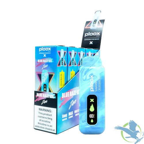 Ploox X By Luxpodz 15K Puffs 16ML Zero Nicotine Disposable Pod Device With Digital Screen - Display of 5
