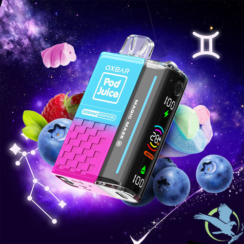 Pod Juice x OXBAR Magic Maze 2.0 Zodiac Edition 30K Puffs 13ML Disposable Vape Device With Mega Screen - Display of 5