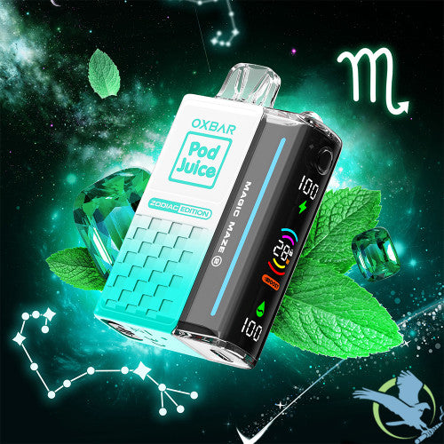 Pod Juice x OXBAR Magic Maze 2.0 Zodiac Edition 30K Puffs 13ML Disposable Vape Device With Mega Screen - Display of 5