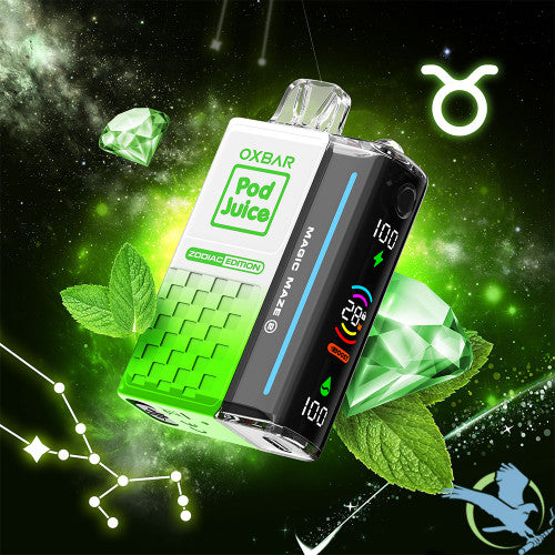 Pod Juice x OXBAR Magic Maze 2.0 Zodiac Edition 30K Puffs 13ML Disposable Vape Device With Mega Screen - Display of 5