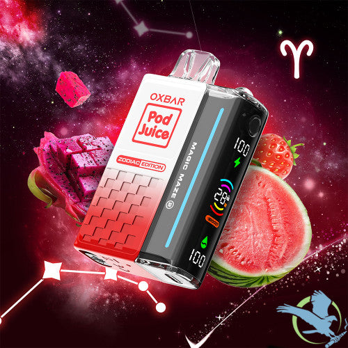 Pod Juice x OXBAR Magic Maze 2.0 Zodiac Edition 30K Puffs 13ML Disposable Vape Device With Mega Screen - Display of 5