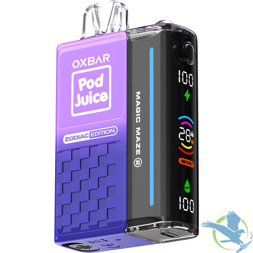 Pod Juice x OXBAR Magic Maze 2.0 Zodiac Edition 30K Puffs 13ML Disposable Vape Device With Mega Screen - Display of 5